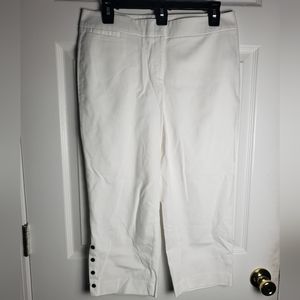 Rafaella Curvy Accent Cuffs Capri Pants